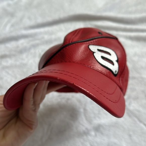 Vintage Wilson’s Leather Chase Dale Earnhardt Jr NASCAR Embroidered Ball Cap Hat - Picture 4 of 10